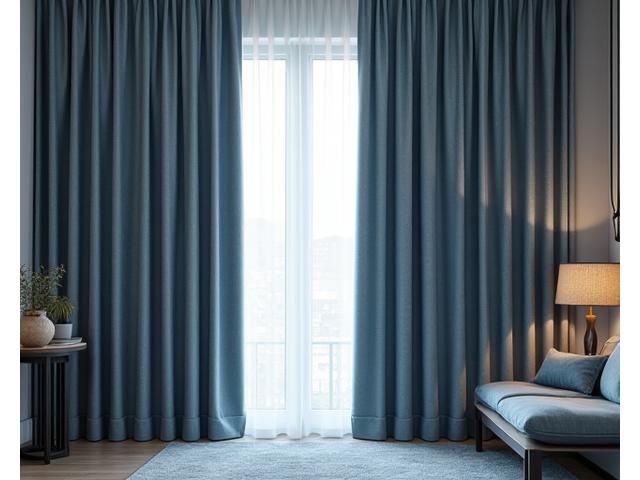 Elegante gardiner i et møterom, designet for lydabsorpsjon og optimalisert utseende